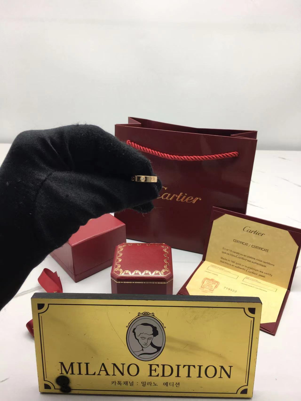 까르띠에 다이아 러브 링 (컬러 로즈골드)